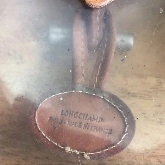 LONGCHAMP RARE PVC Clear Tan Leather Trim
Tote Bag Bamboo Bit Medium Transparent - Picture 16 of 16